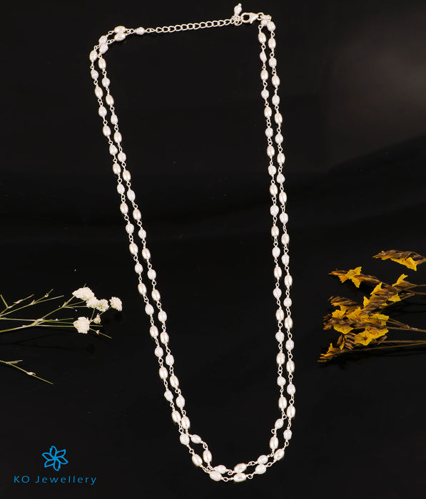 The Pratha 2 layer Silver Necklace