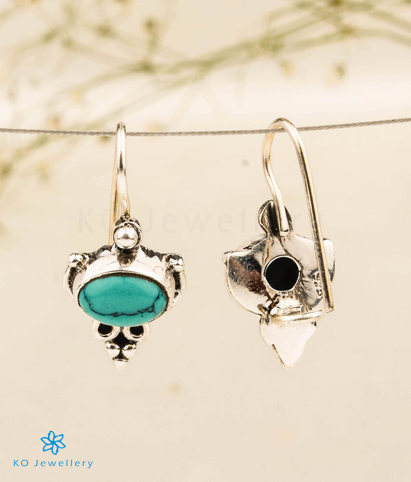 The Darsh Silver Gemstone Earrings (Turquoise)