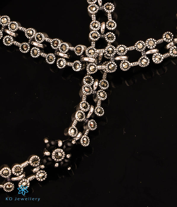 The Illuminated Silver Marcasite Anklets