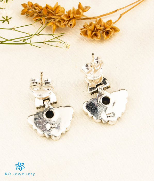 The Naz Silver Gemstone Earrings (Pearl)