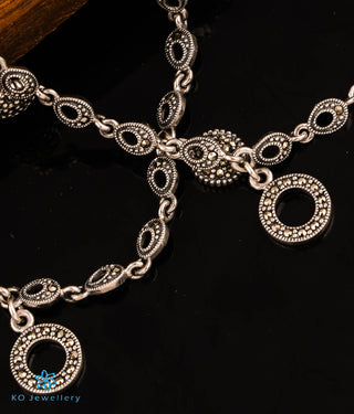 The Vivacious Silver Marcasite Anklets
