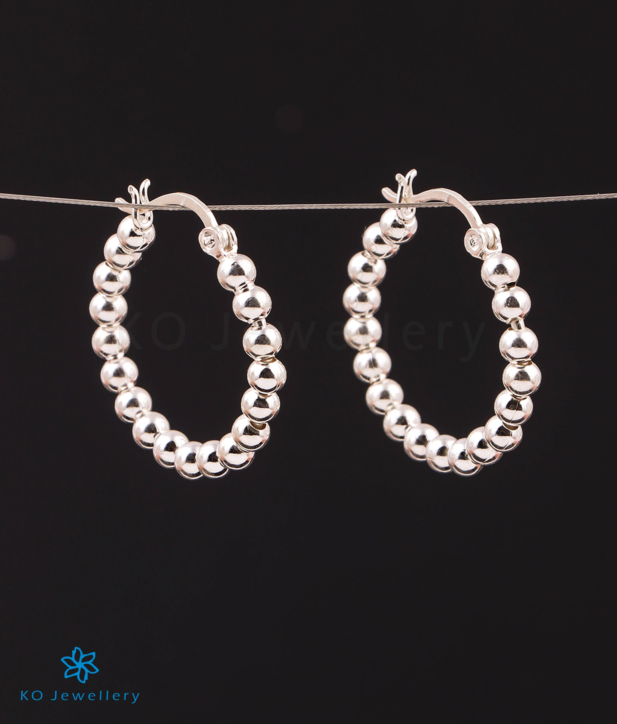 Solid 925 Sterling Silver Round Hoop Style Filigree Earrings SE06-1036 –  Online Gemstone & Jewelry Store By Gehna Jaipur