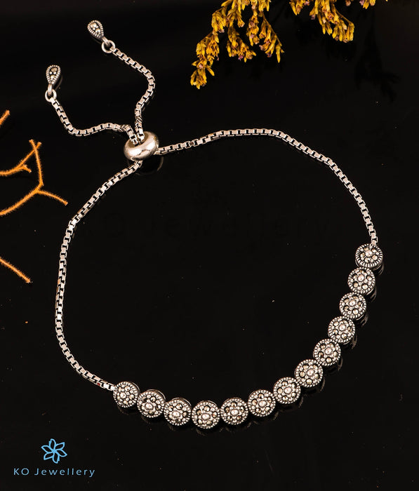 The Clustered Sparkle Silver Marcasite Bracelet