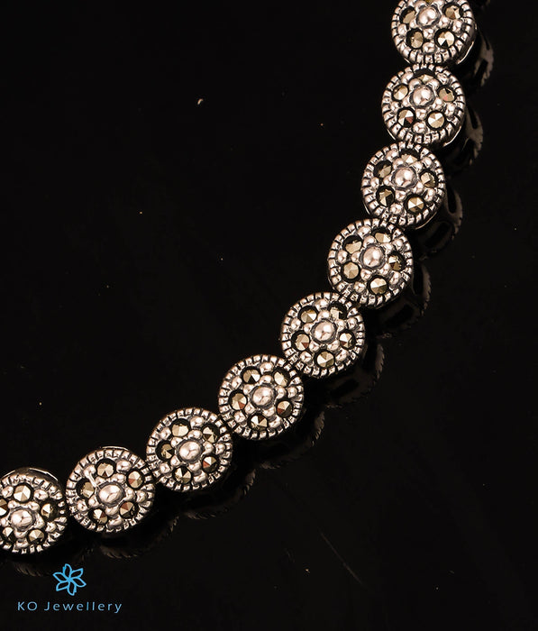 The Clustered Sparkle Silver Marcasite Bracelet