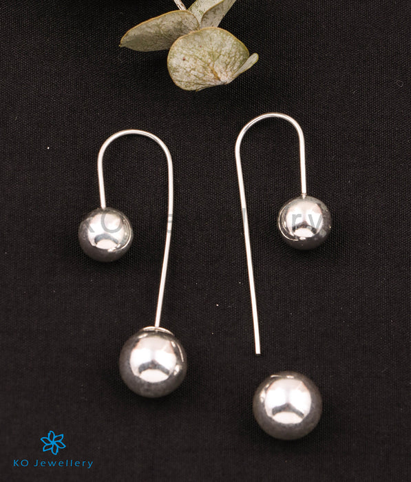 The Lumiere Silver Front & Back Earrings
