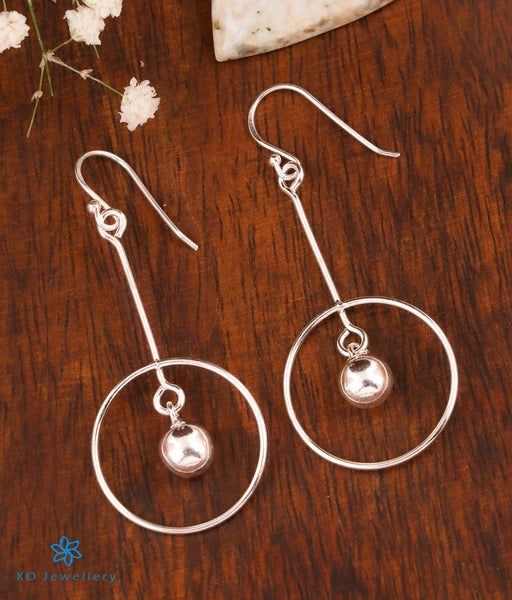 Sophia Pearl & Silver Hoop Earrings - Clearance Sale at French Knot