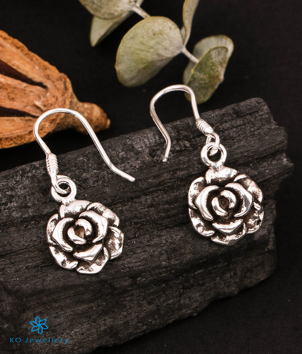 The Rose Silver Earrings