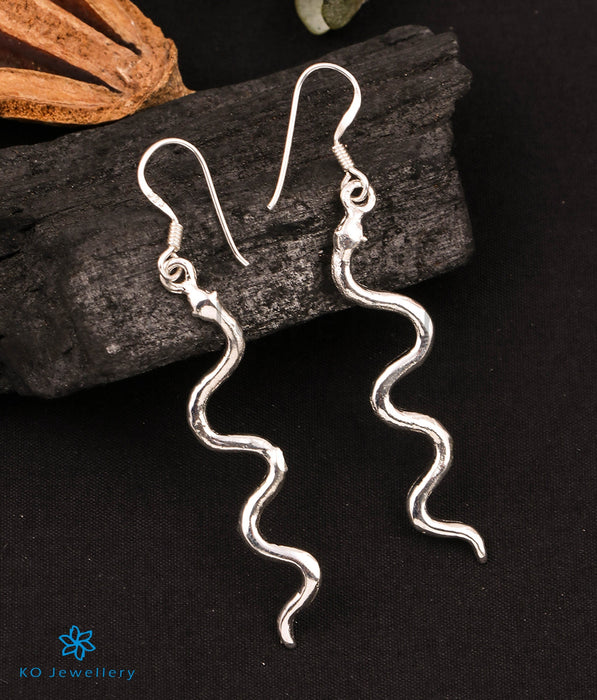 Silver Snake Earrings - Vera Manzoni Jewelry & More