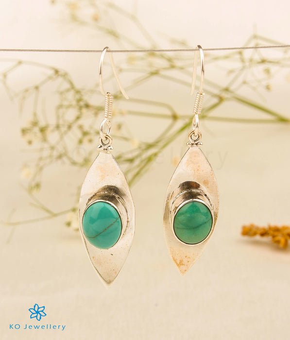 The Minimal Turquoise Silver Earrings