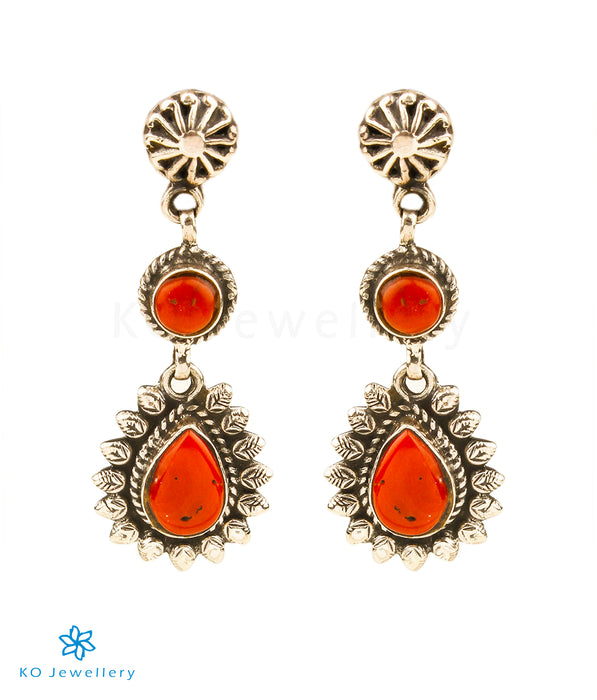 The Raudra Antique Silver Earrings