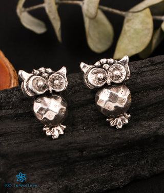 The Owl Silver Earrings