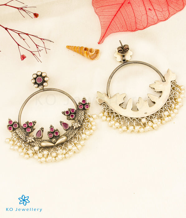 The Aadhya Silver Gemstone Earrings
