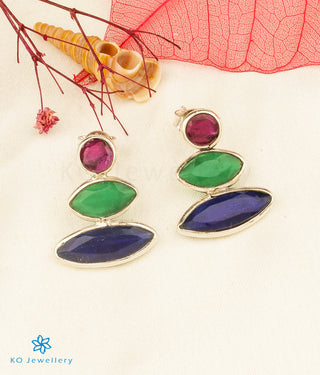 The Lisha Silver Gemstone Earrings