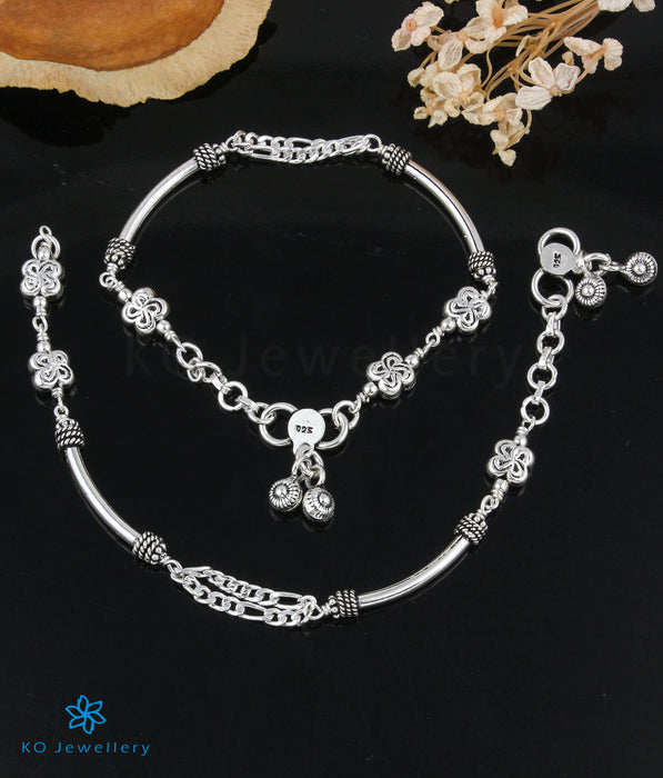 The Misha Silver Kids Anklets (5-10 yrs)