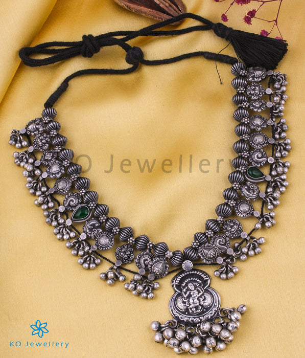 The Shalmali Silver Kolhapuri Saaj Necklace