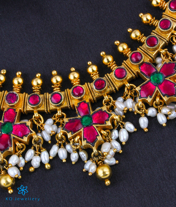 The Ukti Silver Guttapusalu Necklace