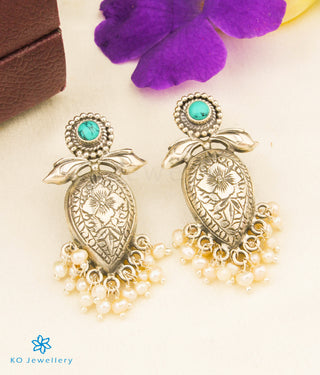 The Chaitra Silver Gemstone Earrings