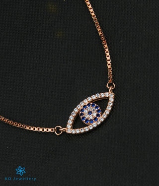 The Eye Silver Rose-gold Necklace
