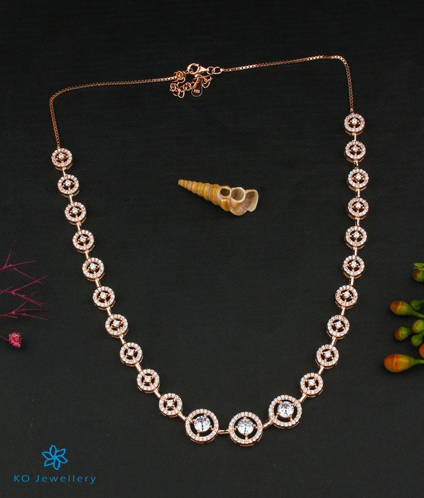 The Treva Silver Rose-gold Layered Necklace