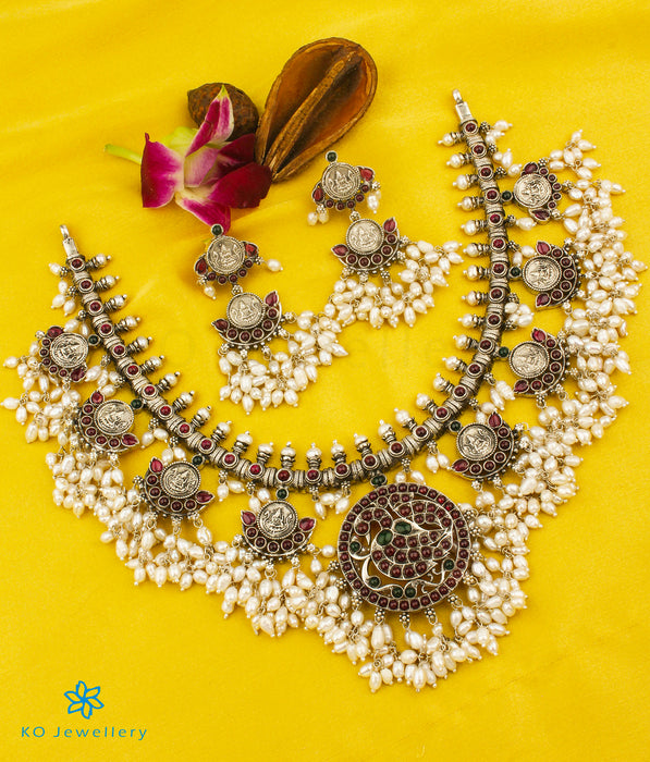 The Saira Silver Guttapusalu Necklace (Short)