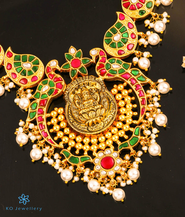 The Taruni Silver Lakshmi Jadau Necklace