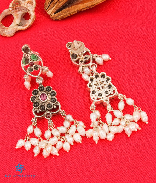 The Aarushi Silver Guttapusalu Necklace Set Of 2 (Oxidised)