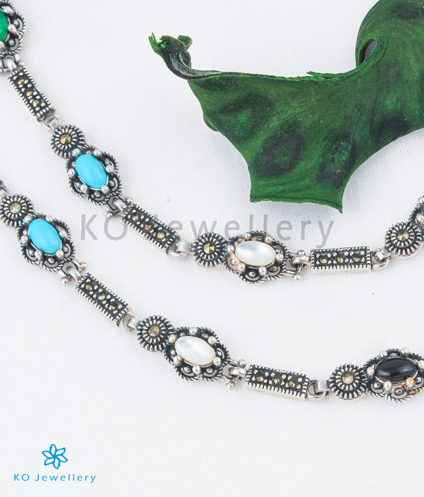 The Cuff Silver Marcasite Anklets