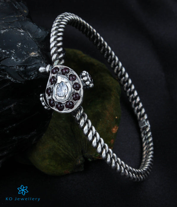 The Amra Antique Silver Golusu Bracelet (Oxidised/Size 2.2/2.8)