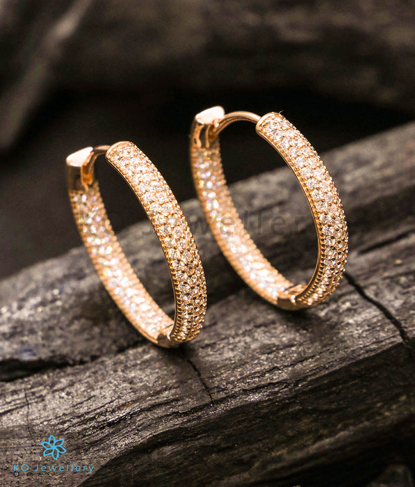 Small Natural Diamond Hoop Earring in 14kt Yellow Rose and White Gold Fine  Jewelry at Rs 21932/pair | Diamond Hoop Earing in Surat | ID: 20266696848