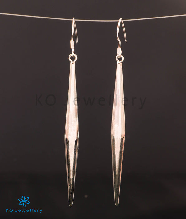 The Tapered Silver Earrings