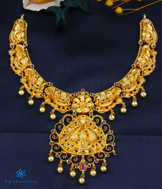 The Chitrita Silver Peacock Nakkasi Necklace