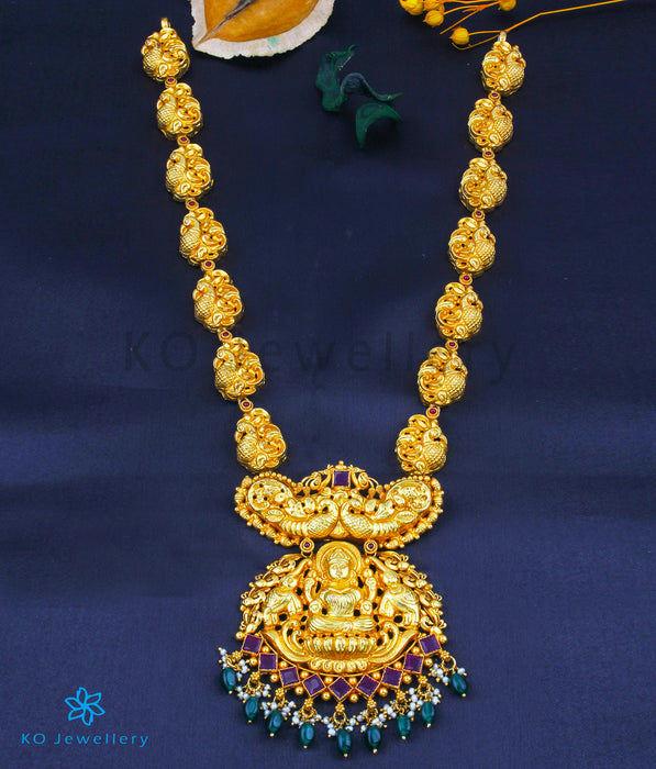 The Vasudharini Silver Lakshmi Nakkasi Necklace