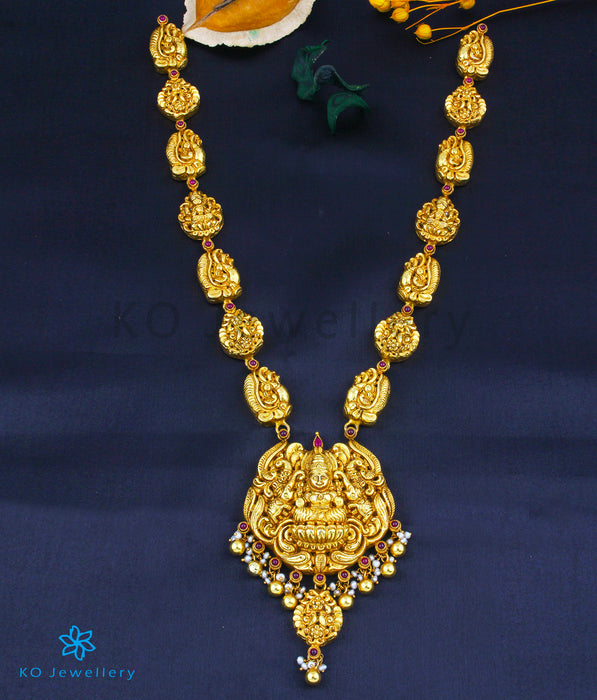 The Krupa Silver Lakshmi Nakkasi Necklace