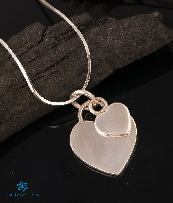 The Solo Heart Silver Necklace