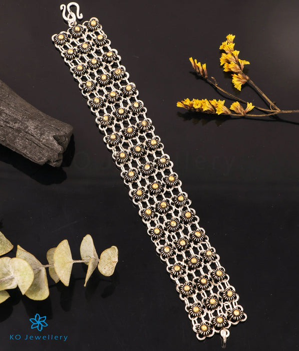The Viraj Silver Bracelet (2 tone)