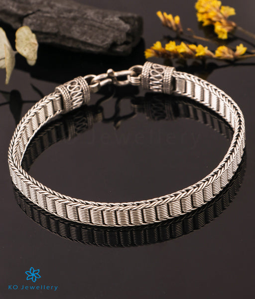 3 Round Best Quality Durable Design Silver Color Bracelet for Men - Style  C052 – Soni Fashion®