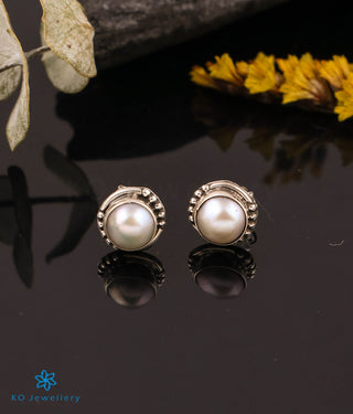 The Everyday Pearl Silver Earstuds