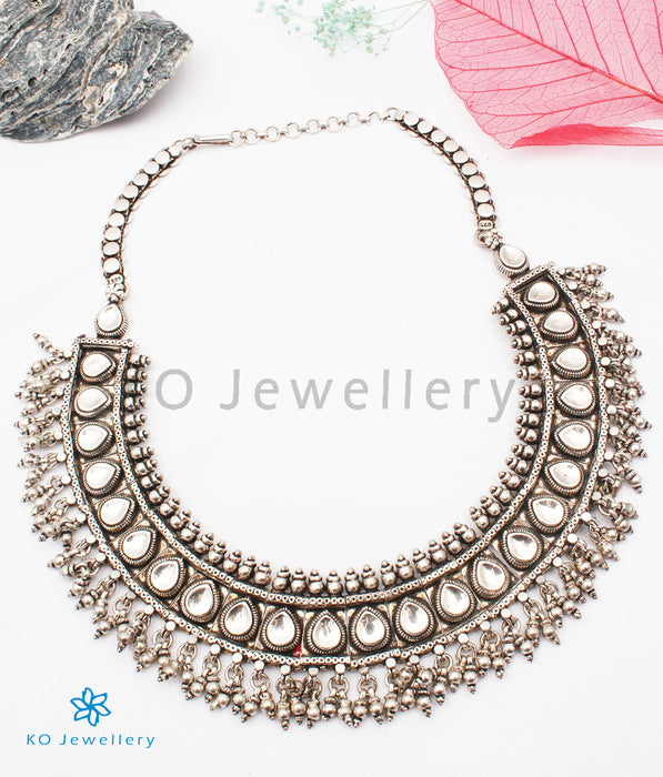 The Adhyayan Antique Silver Necklace