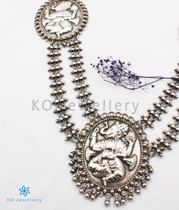 The Eeshan Antique Silver Ganesha Necklace