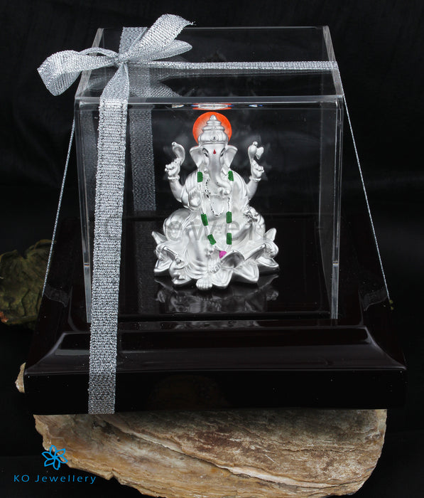 Copy of Copy of Copy of Copy of The Akhurata 999 Pure Silver Ganesha Idol