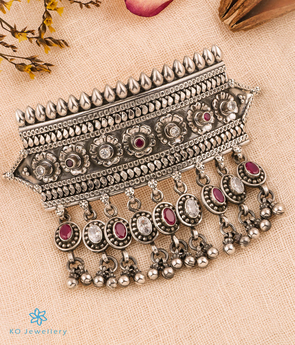 The Anriya Silver Mesh Choker Necklace