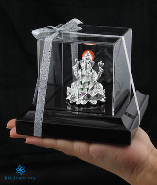 Copy of Copy of Copy of Copy of Copy of The Akhurata 999 Pure Silver Ganesha Idol