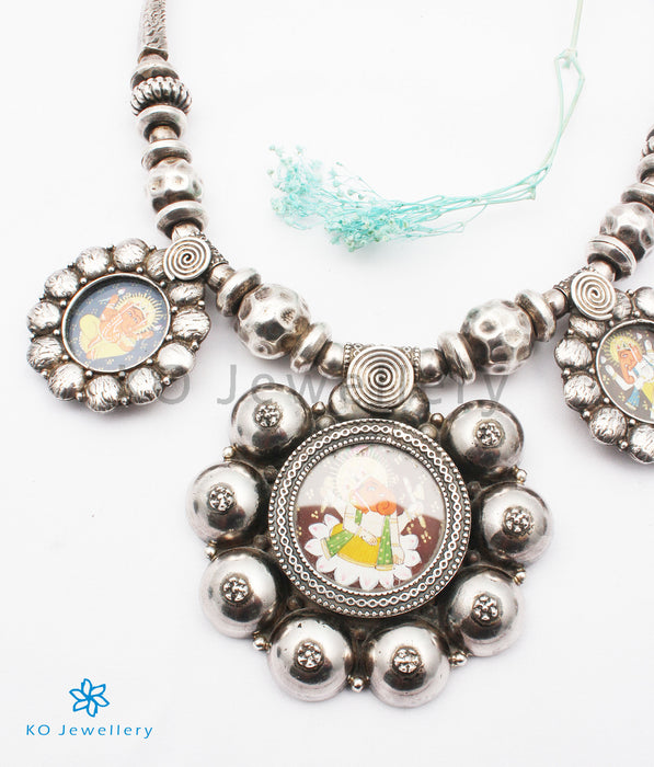 The Devavat Antique Silver Ganesha Necklace