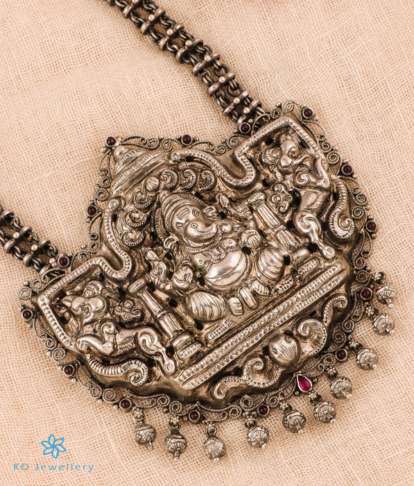 The Mahaganapati Silver Nakkasi Chain Necklace