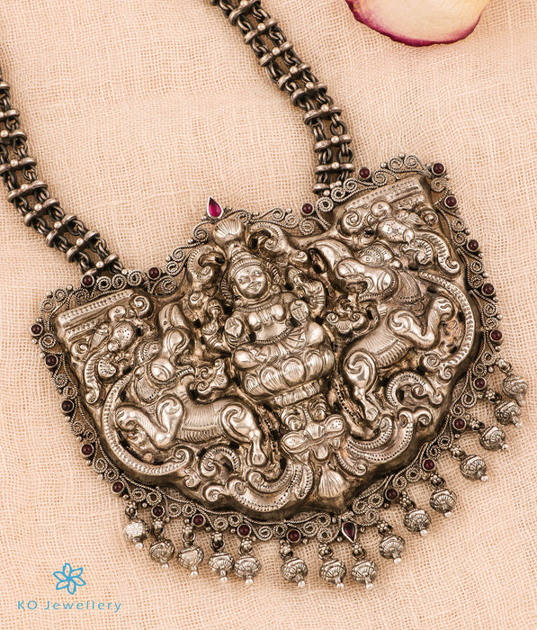 The Mahalakshmi Silver Nakkasi Chain Necklace