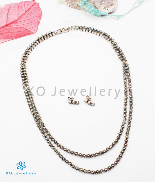 The Neo Silver Marcasite Necklace