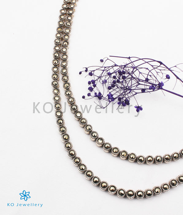 The Neo Silver Marcasite Necklace