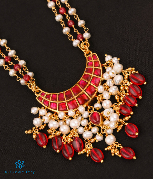 The Chandni Antique Silver Kundan Necklace