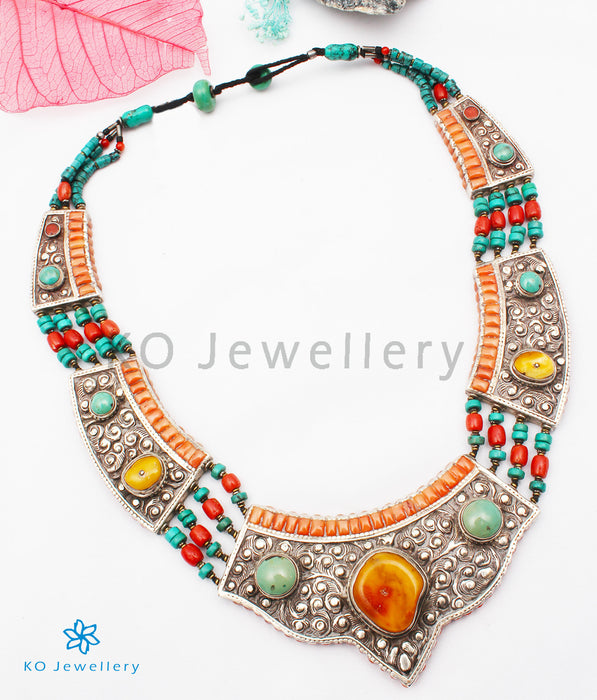 The Nilaka Turquoise Antique Silver Necklace
