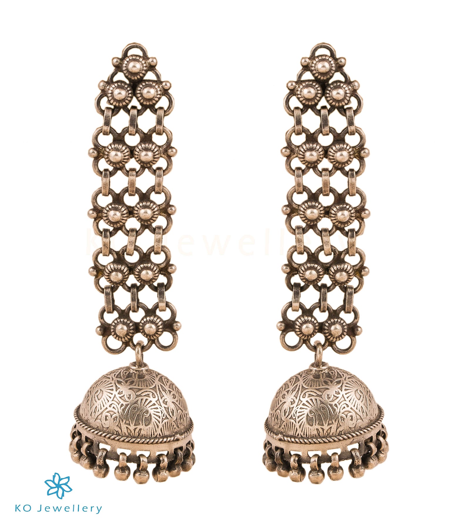 Silver jhumkas online shopping India - Silver jewellers since 1995 ...